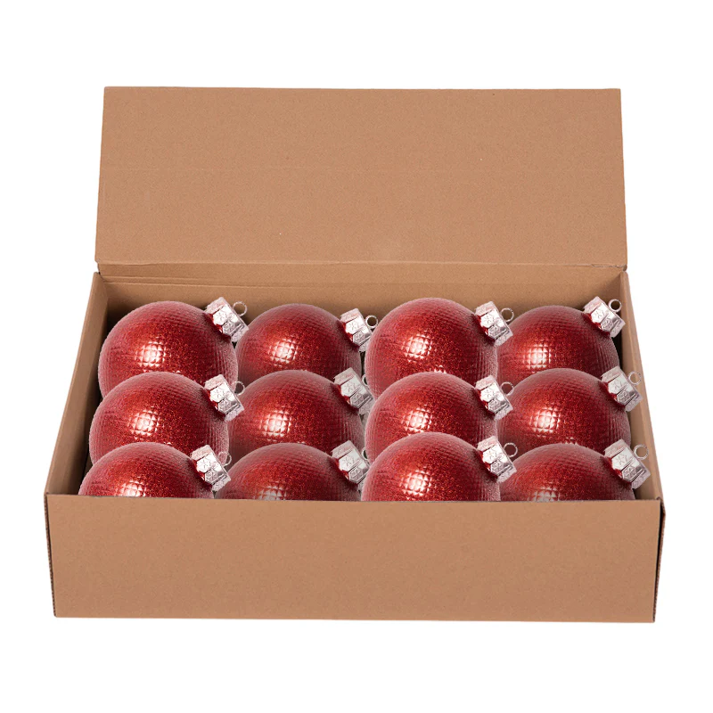 Baubles 12cm Red - Image 3