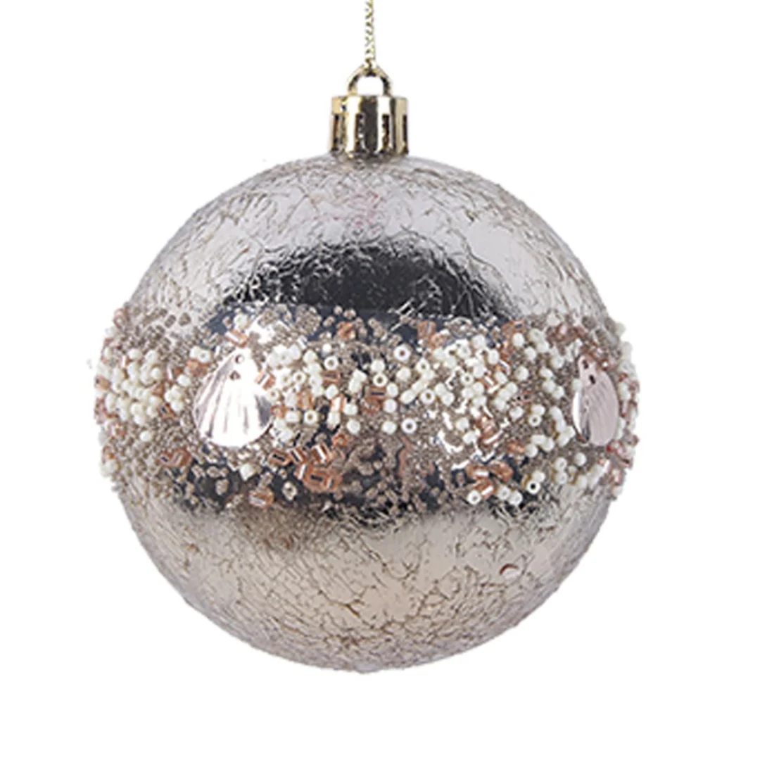 Baubles In PDQ 8cm Ivory Assorted - Image 2