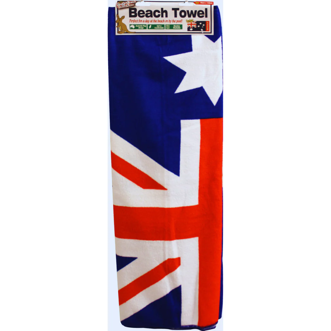 Beach Towel Australiana Design 70cm x 140cm