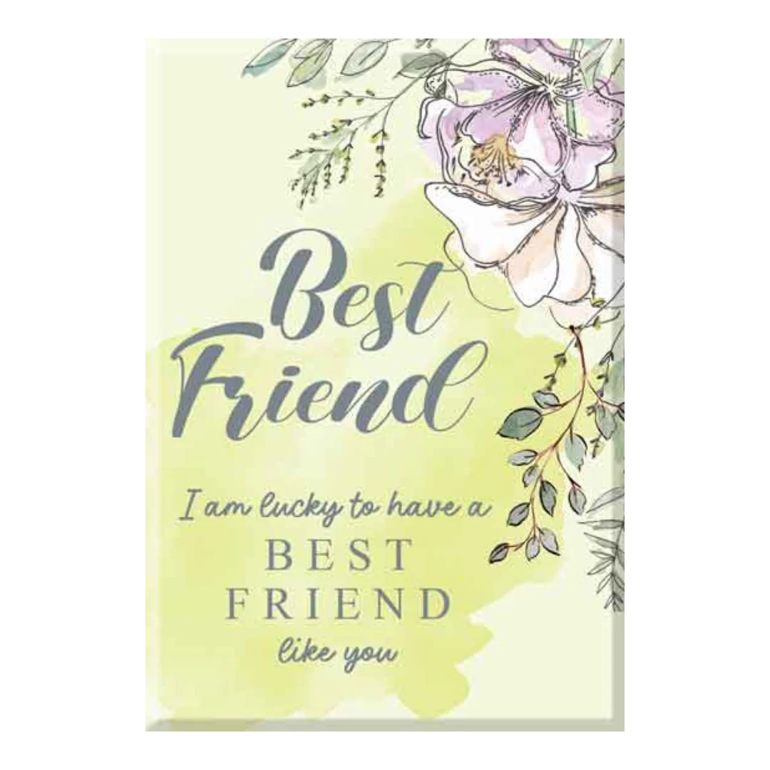 Best Friend Glass Plaque
