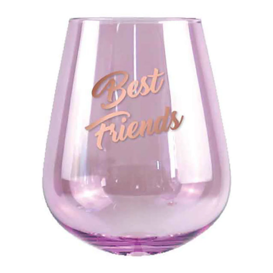 Best Friend Stemless Glass 13cm 600ml 2pk
