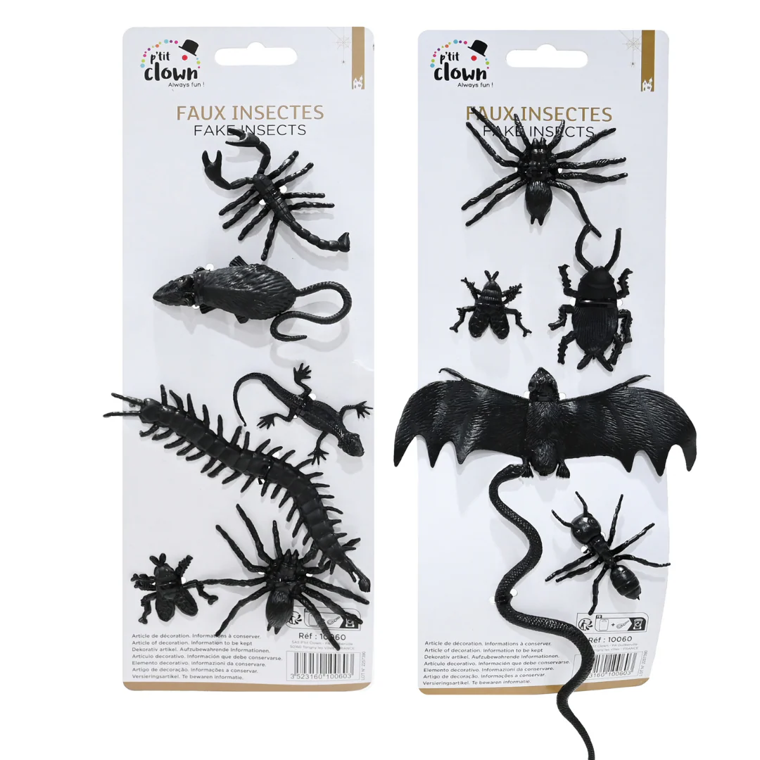 Black Creepy Crawlies 16g 6pk 2 Asstd