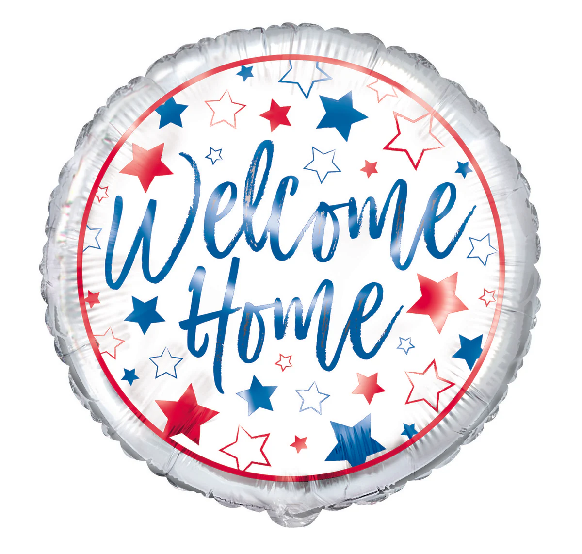 Red, White, Blue Welcome Home Foil Balloon 45cm