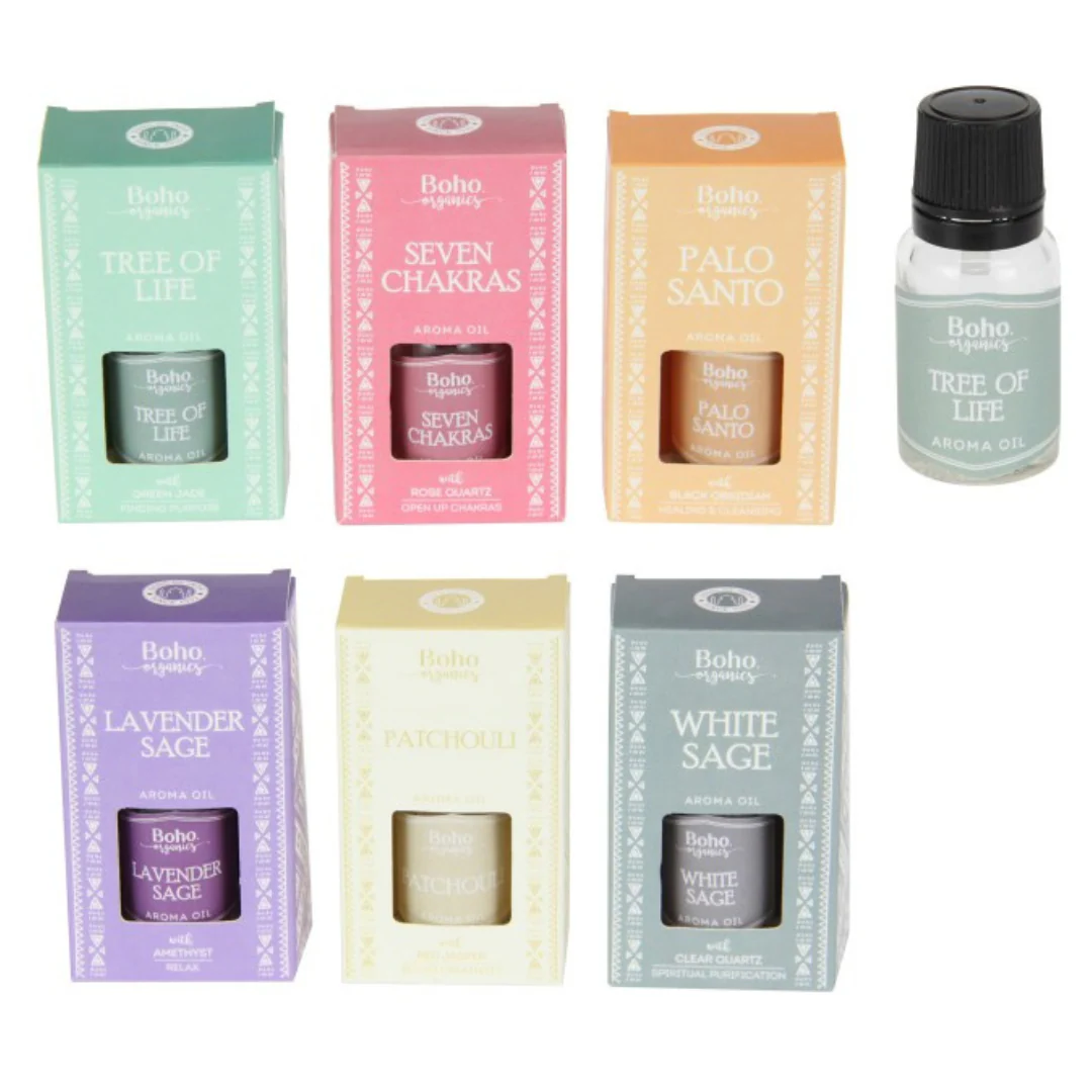 Boho Organics Aroma Oil With Gemstone Chips 10ml 6cm Assorted - Image 2
