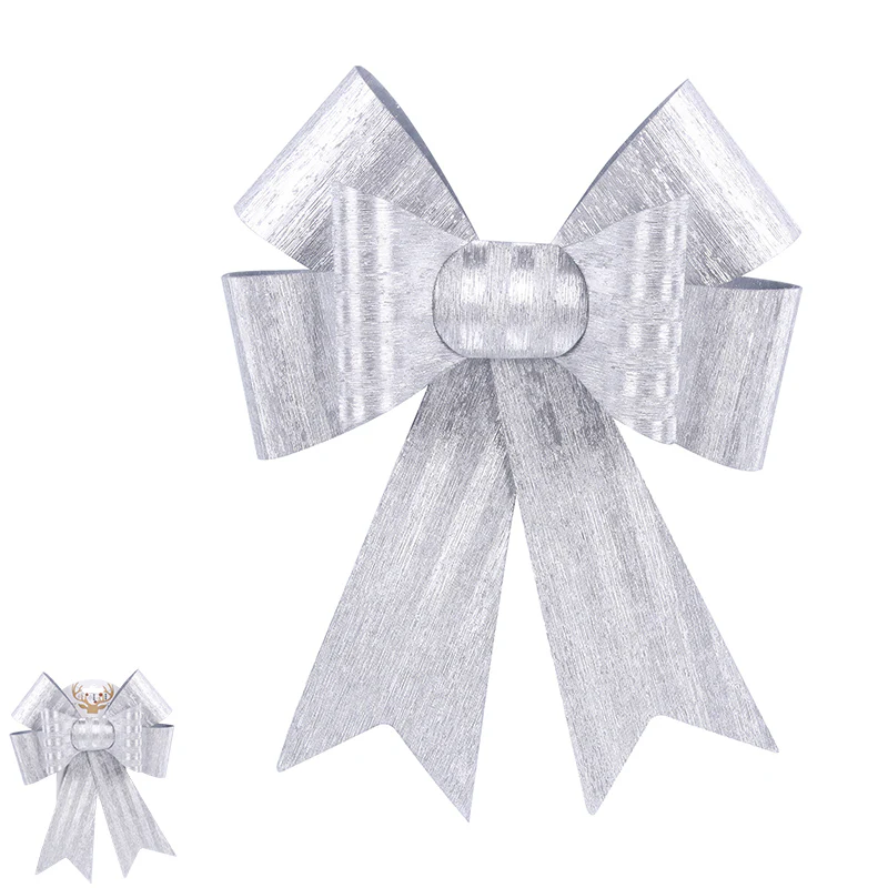 Bow 28x25cm Silver