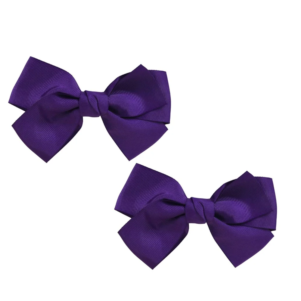 Bow Hair Clip-Purple