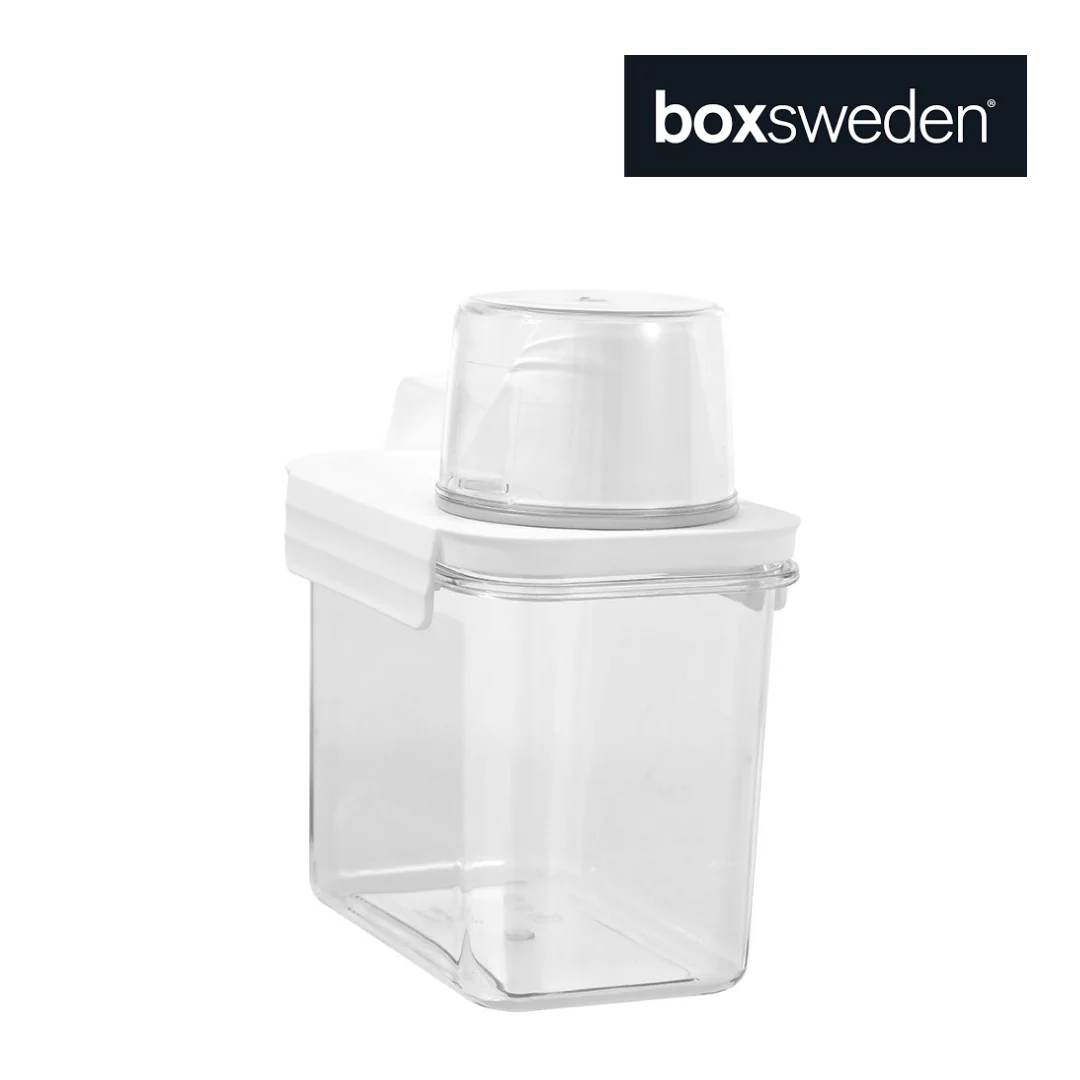 Boxsweden Crystal Keep Fresh Dispensing Container with Measuring Cup 1.1L - Image 4