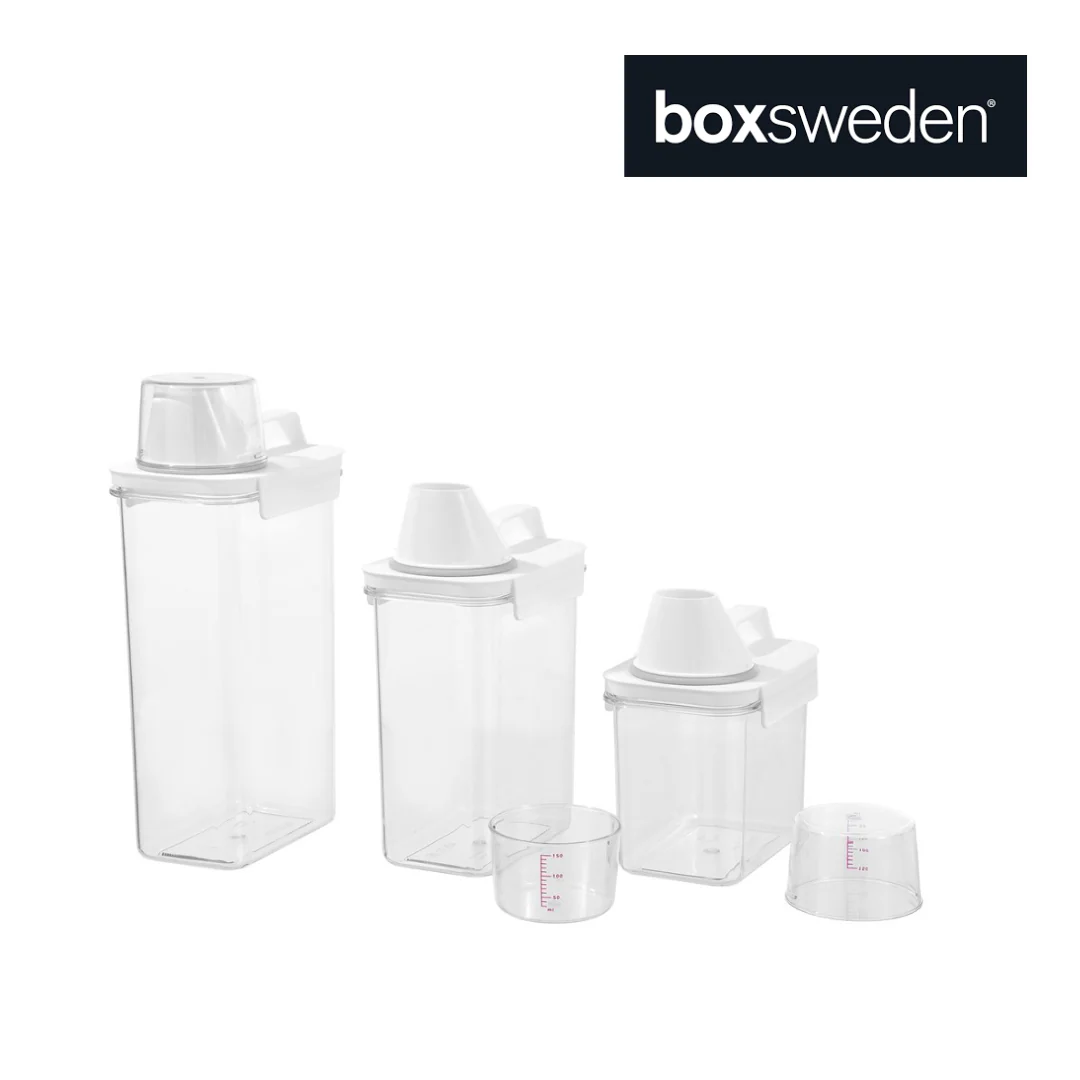 Boxsweden Crystal Keep Fresh Dispensing Container with Measuring Cup 1.1L - Image 9