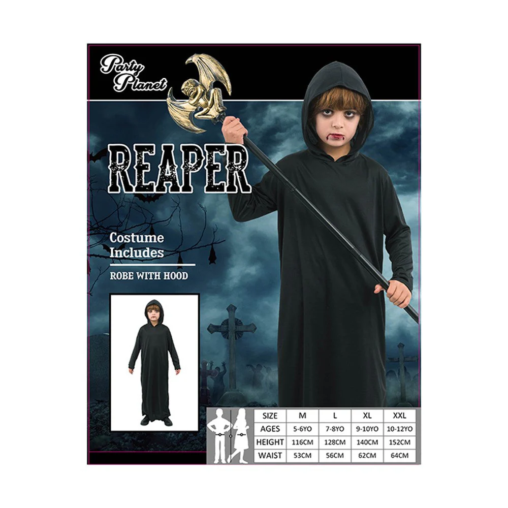 Boy Reaper Costume 2 Asstd