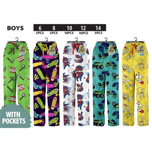 Boys PJ Lounge Pants with Pockets Style 2
