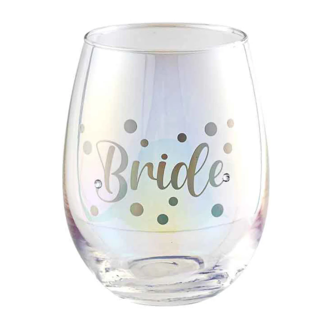 Bride Stemless Holographic Glass 560ml