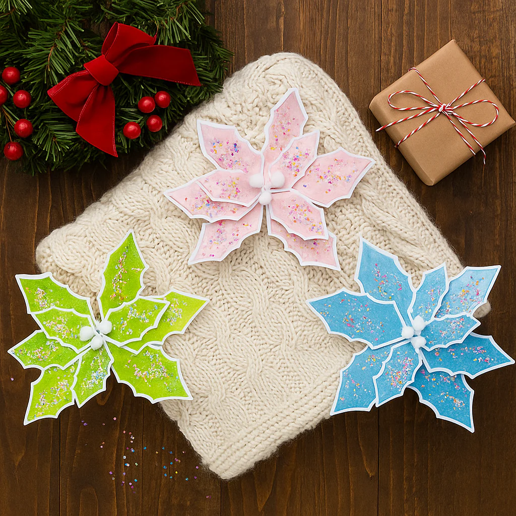 Bright Sprinkles Poinsettia Assorted