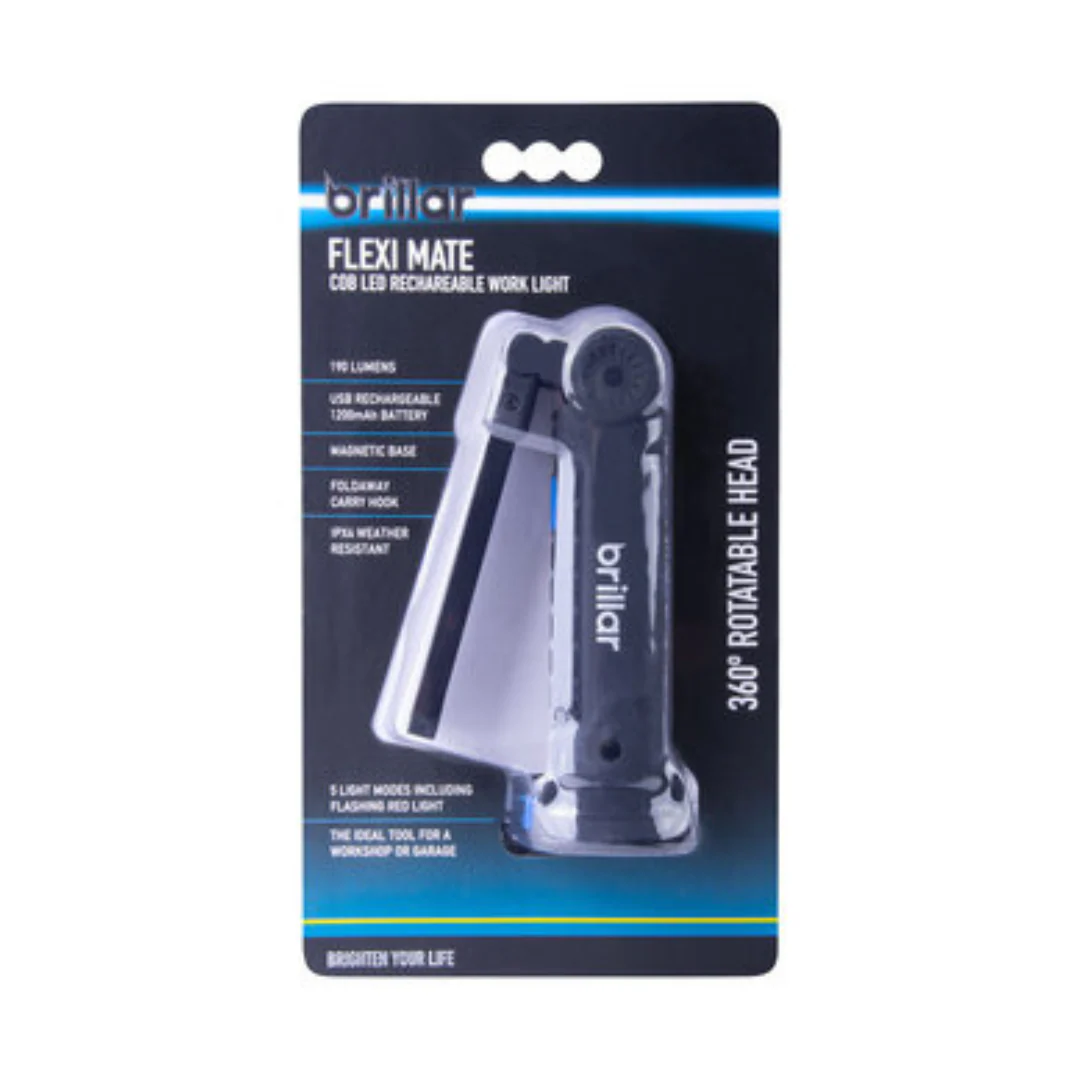 Brillar Flexi Mate COB LED Rechargeable Work Light - Image 3