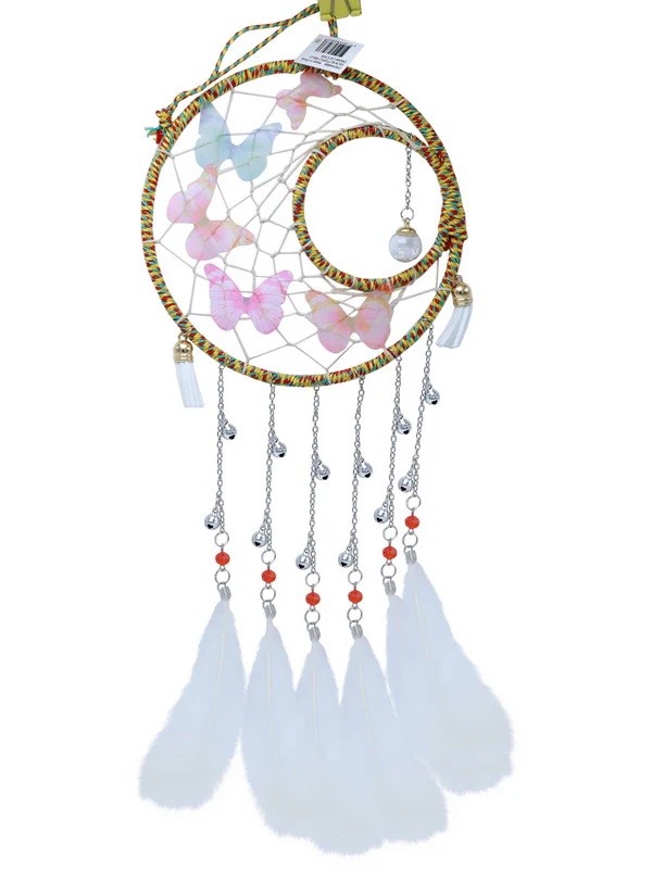 Butterfly Bells Dream Catch 50Cm