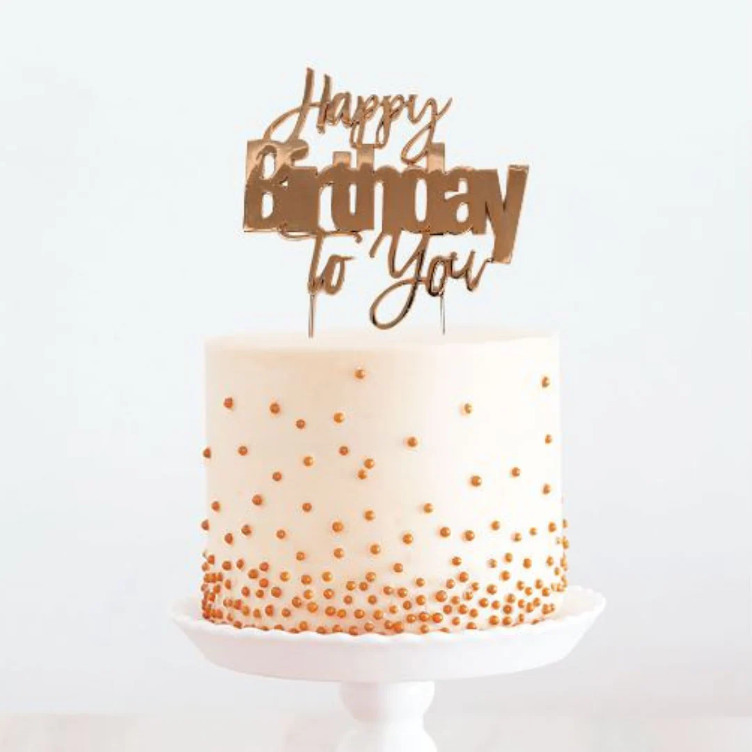 Cake Topper Happy Birthday To You Cake Topper Cake And Candle