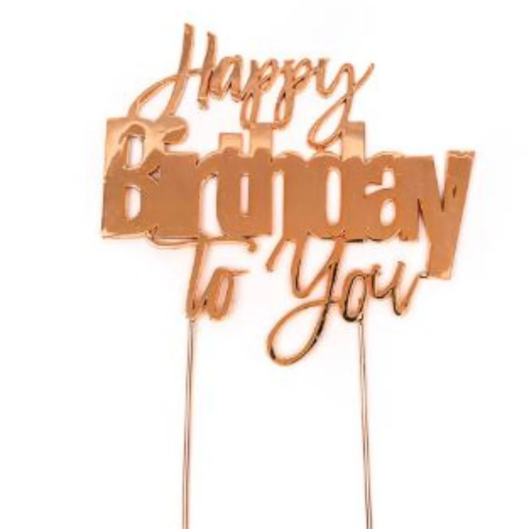 Cake Topper Happy Birthday To You Cake Topper Cake And Candle - Image 2