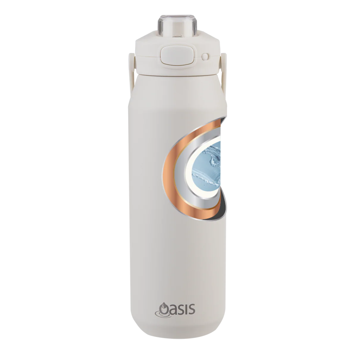 Capri Ceramic Lined Stainless Steel Triple Wall Insulated Drink Bottle 1 Litre Alabaster - Image 15