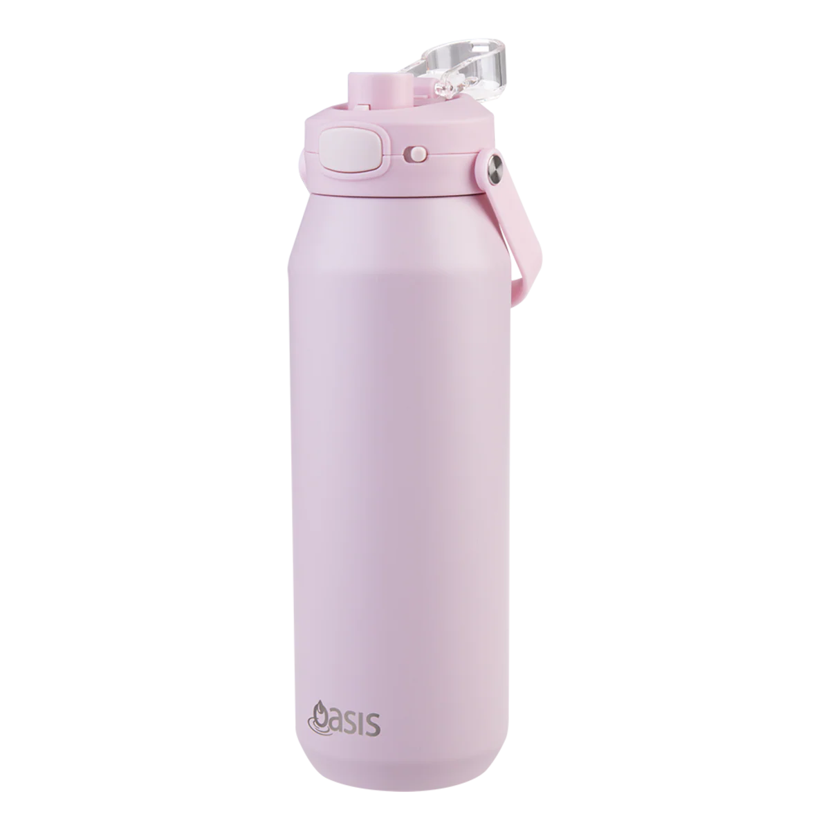 Oasis Capri Ceramic Lined Stainless Steel Triple Wall Insulated Drink Bottle 1 Litre Pink Lemonade - Image 4