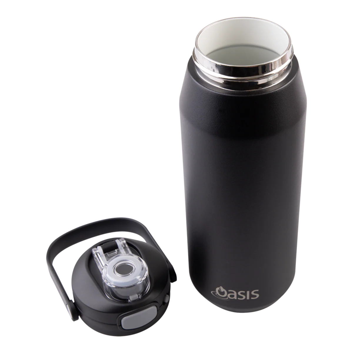Oasis Capri Ceramic Lined Stainless Steel Triple Wall Insulated Drink Bottle 750ml Black - Image 8