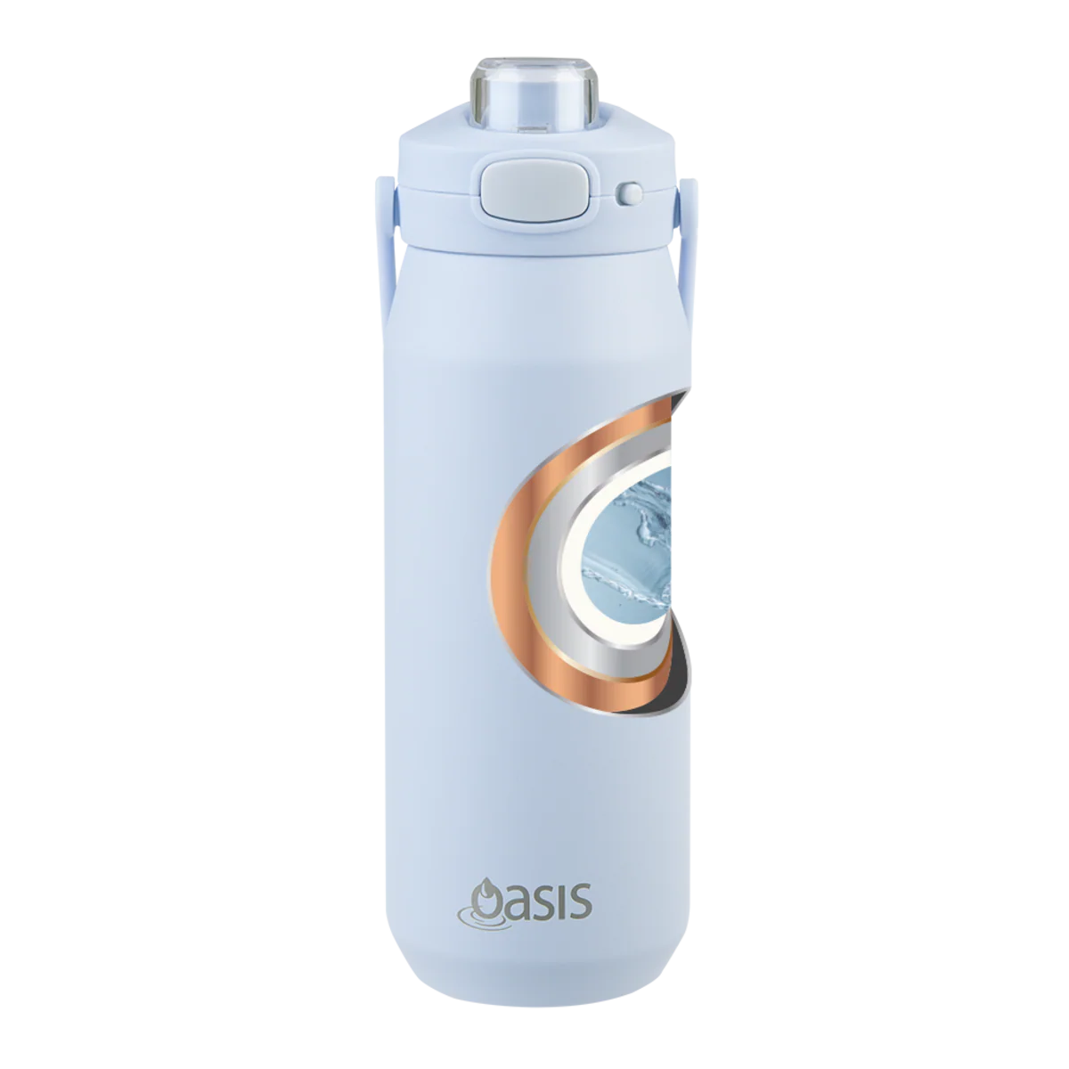Oasis Capri Ceramic Lined Stainless Steel Triple Wall Insulated Drink Bottle 750ml Periwinkle - Image 15