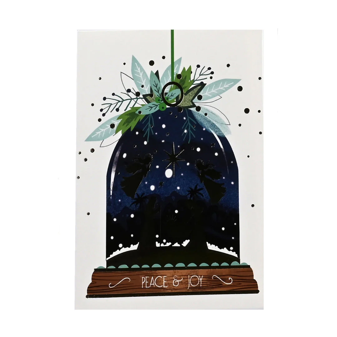 Cards Blue-Green Foiled Traditional 10pk - Image 4
