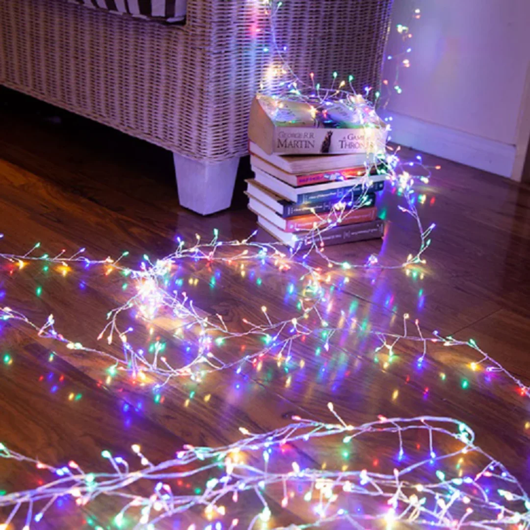 Centipede Lights 1000 LED Micro Beads Copper Wire 8 Functions