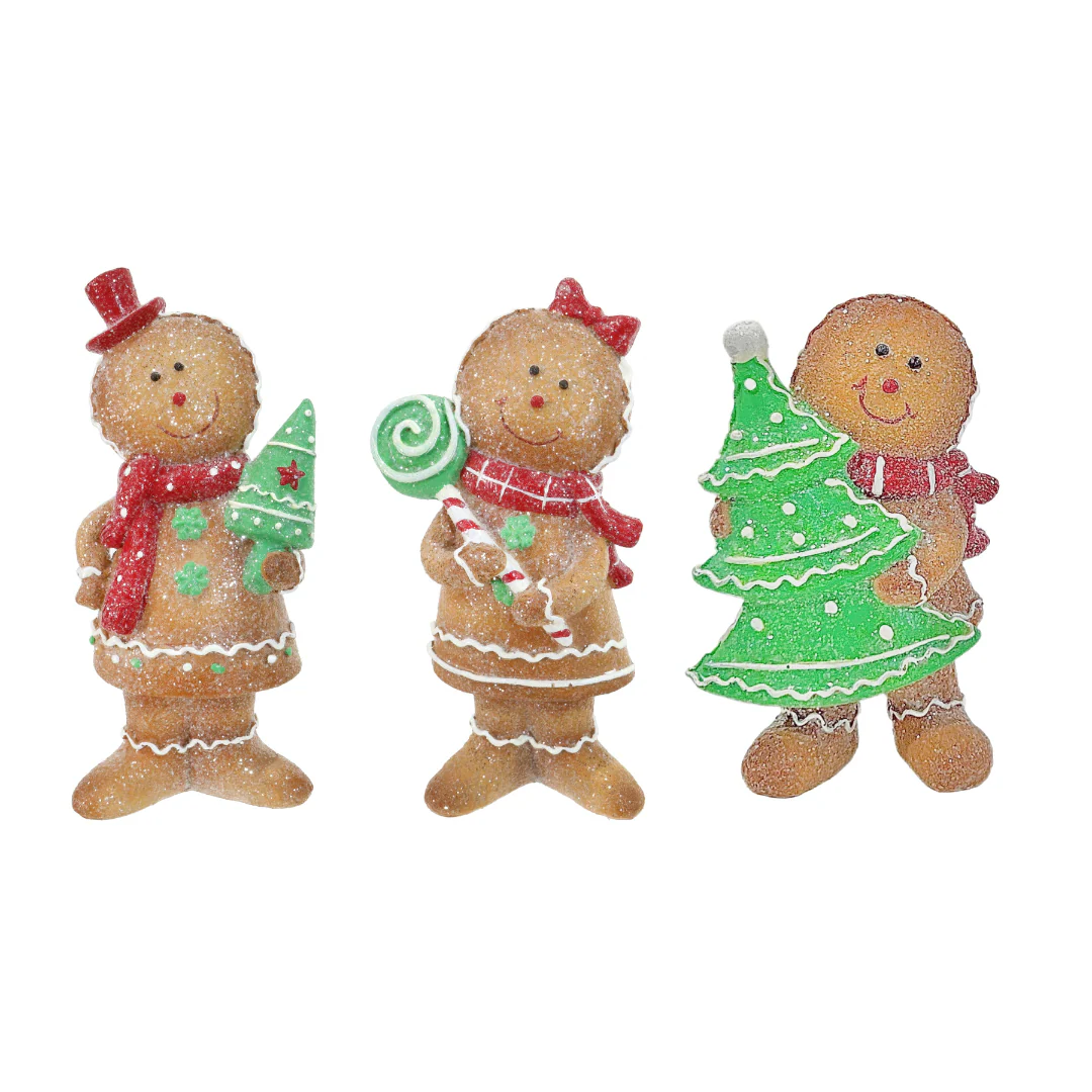 Ceramic Iced Gingerbread Figurine Assorted