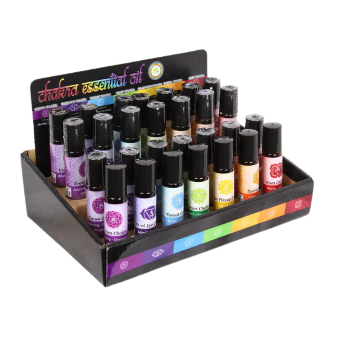 Chakra Roll with Essential Aromatherapy Oil 10ml Assorted - Image 2