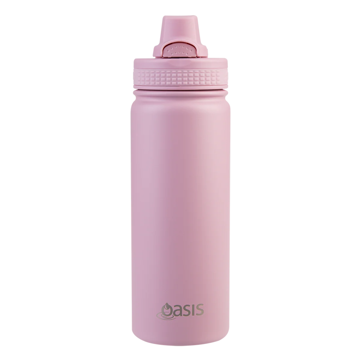 Oasis Challenger Stainless Steel Double Wall Insulated Drink Bottle Quick Release lid 550ml Blush
