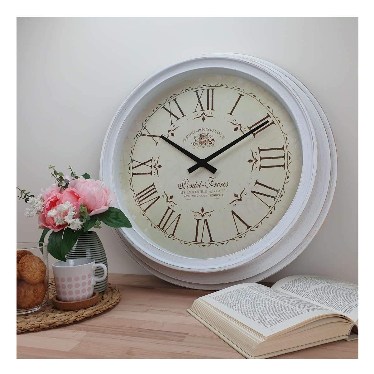 Clock Chateau Joullian Classic Wall Clock 62x62x9cm Assorted - Image 4