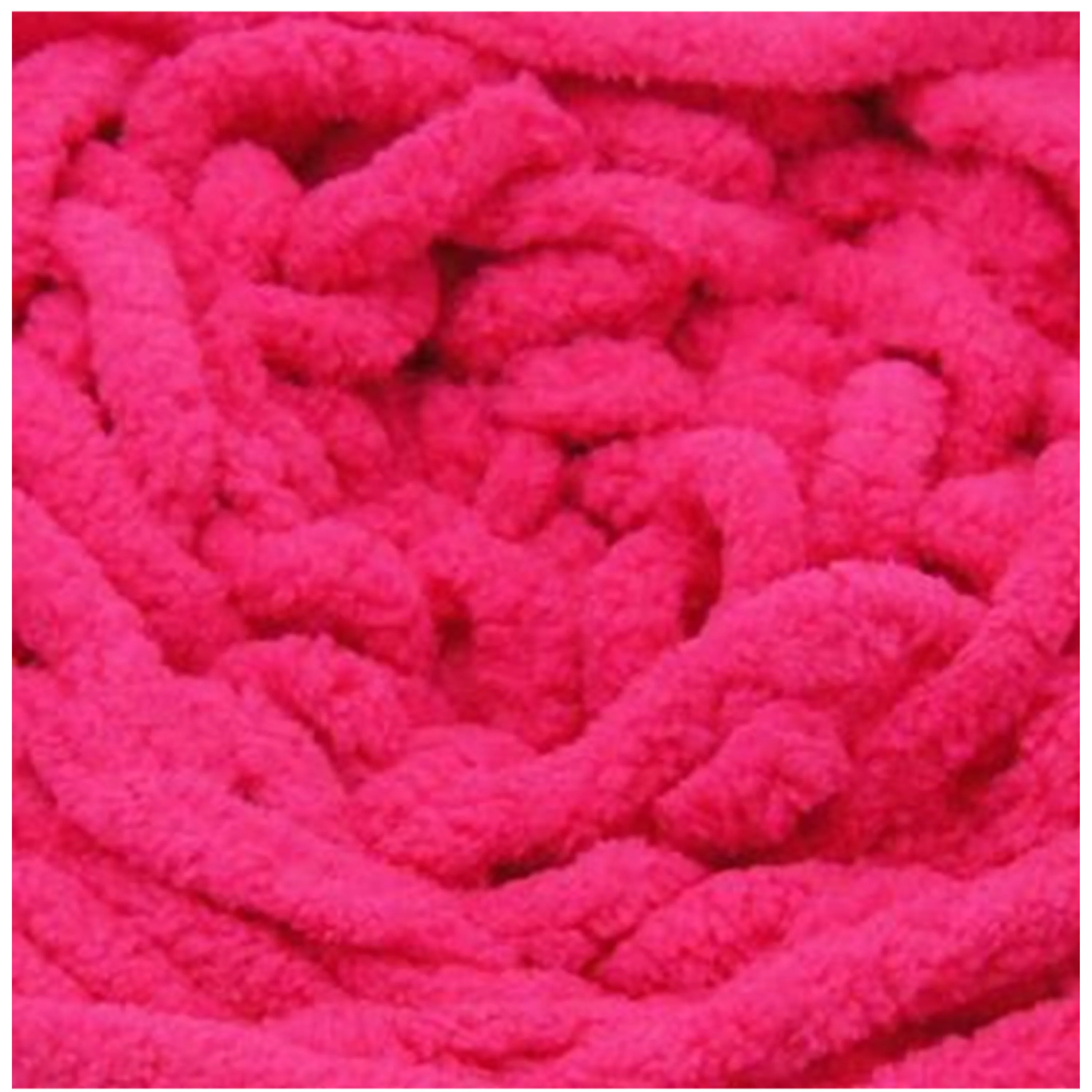 Chenille Blanket Yarn 100g 80m Solid 23 Hot Pink - Image 2