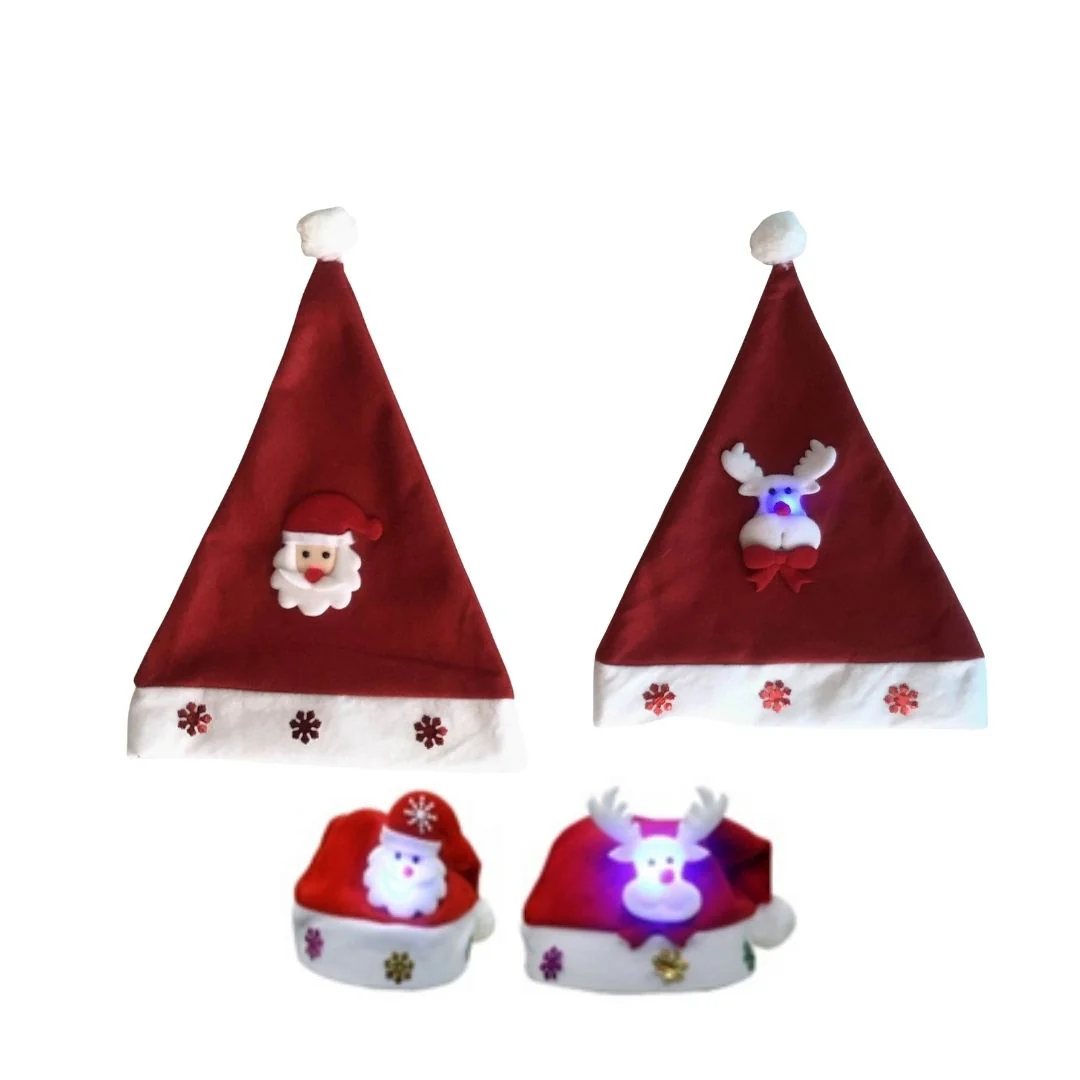 Santa/Reindeer Hat W/ Led