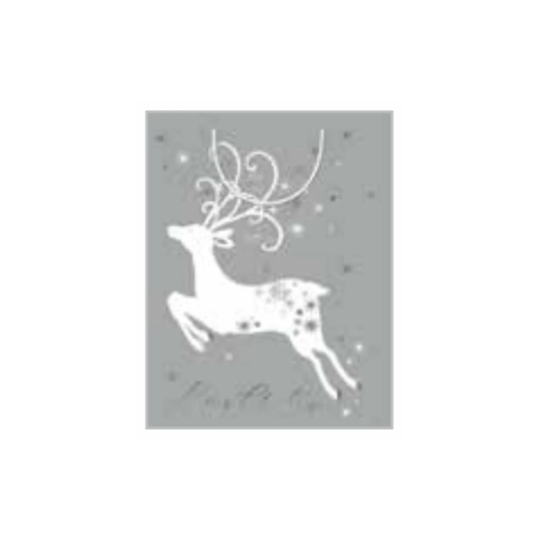 Christmas Bag Luxe Deer Medium Silver - Image 2