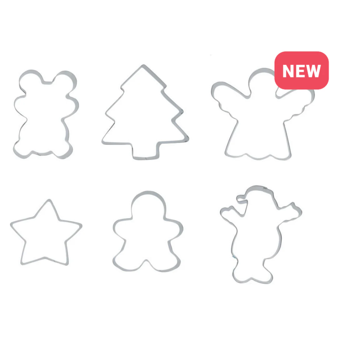 Christmas Cookie Cutter Large 12cm 6 Asstd