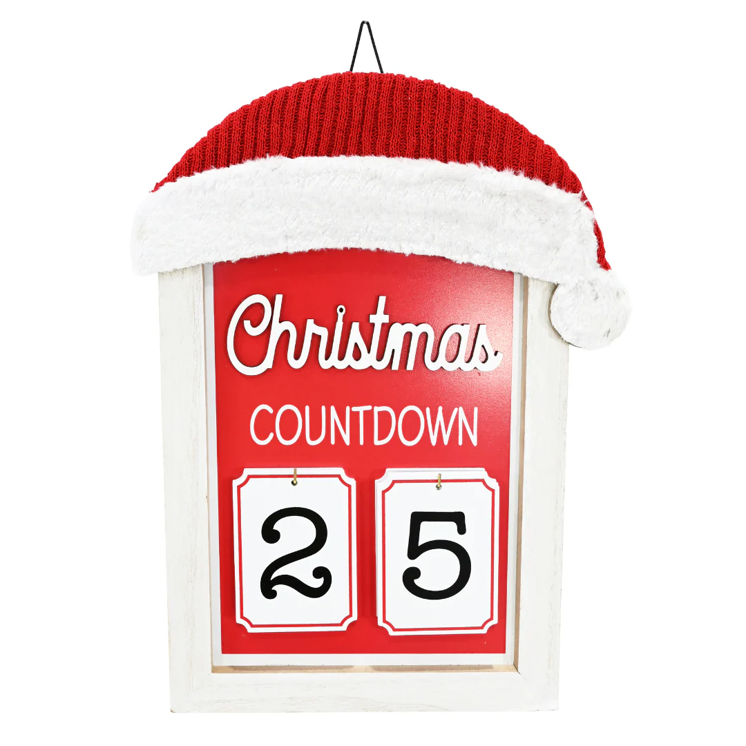 Christmas Countdown Sign Plush Hat - Image 2