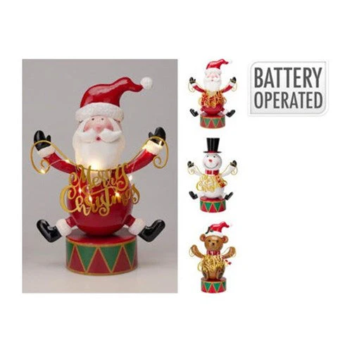 Christmas Deco With Led 28cm Battery Operated