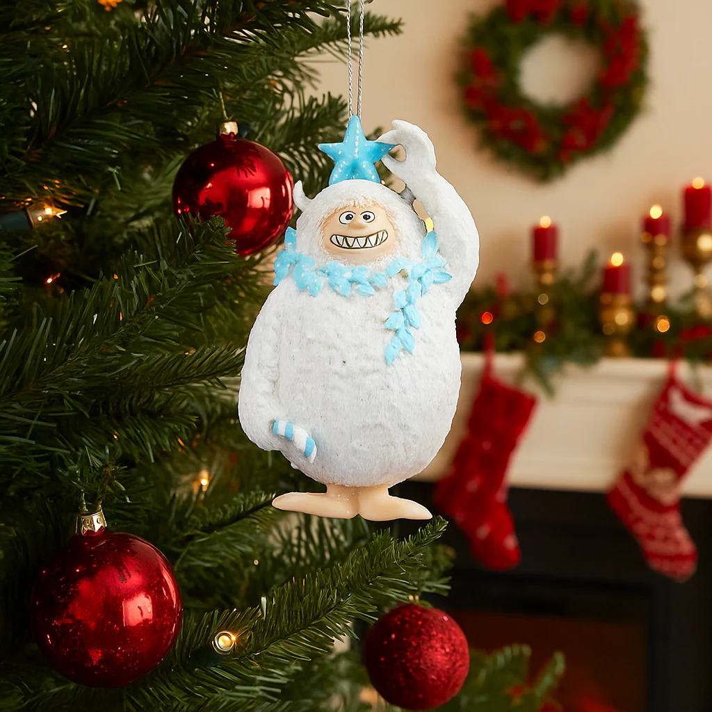 Christmas Decoration Yeti with Candy Cane 11cm