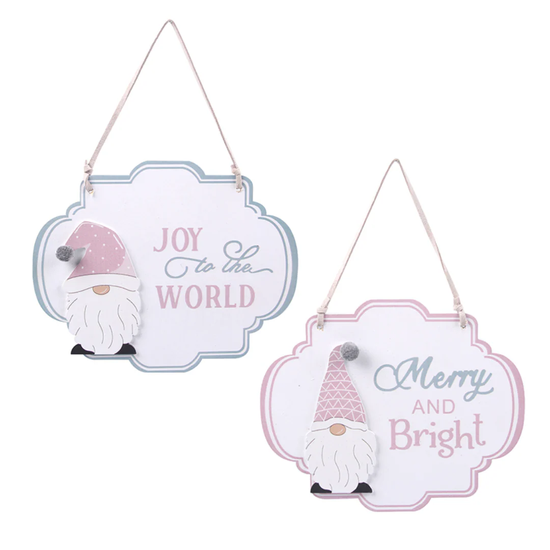 Christmas Fairy Floss Sign 18.5x15cm Assorted