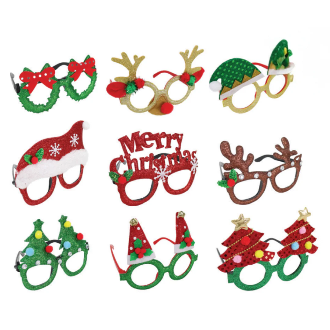 Christmas Fancy Glasses Mega Mix 9 Asstd