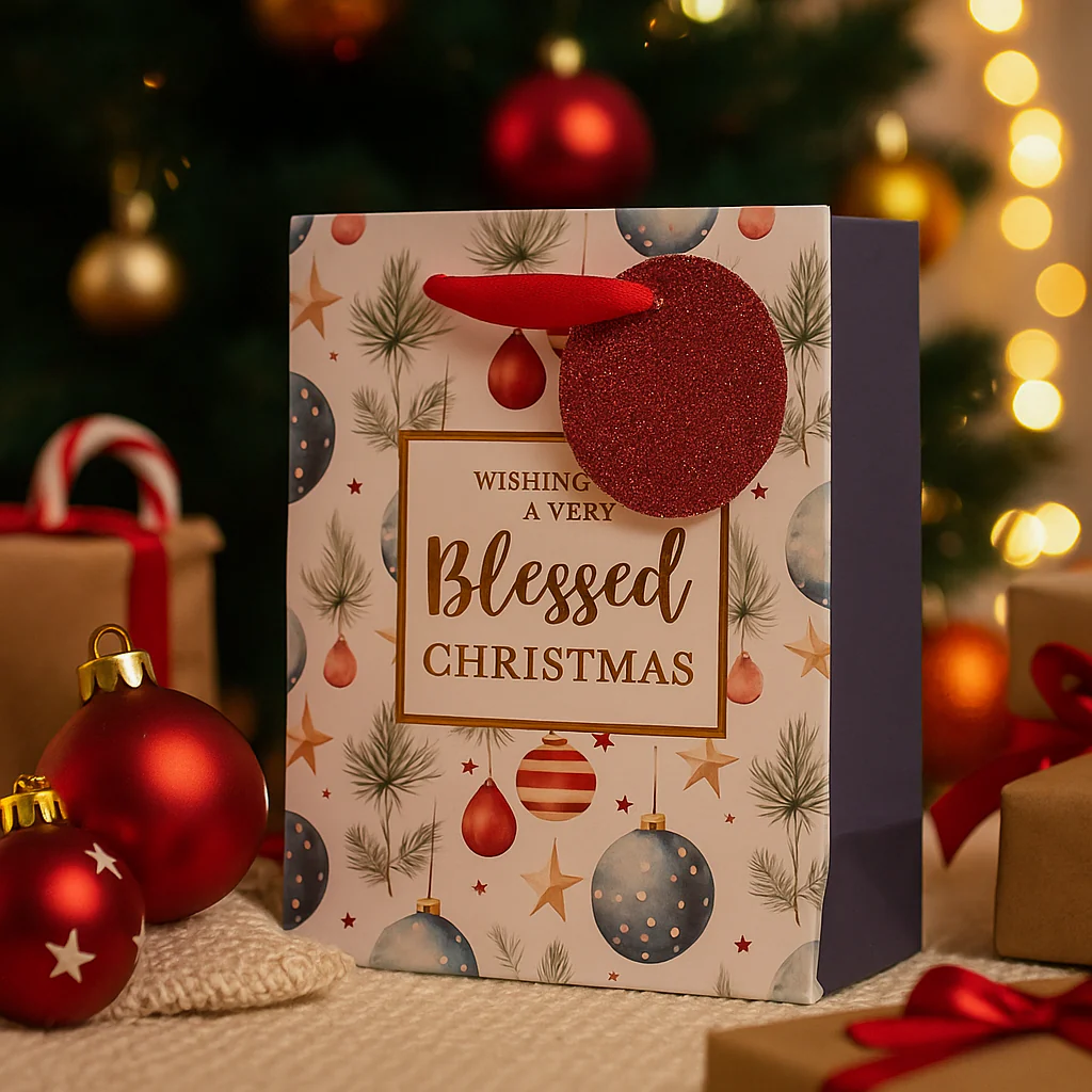 Christmas Gift Bag Embossed XLarge 33x45.7x10cm