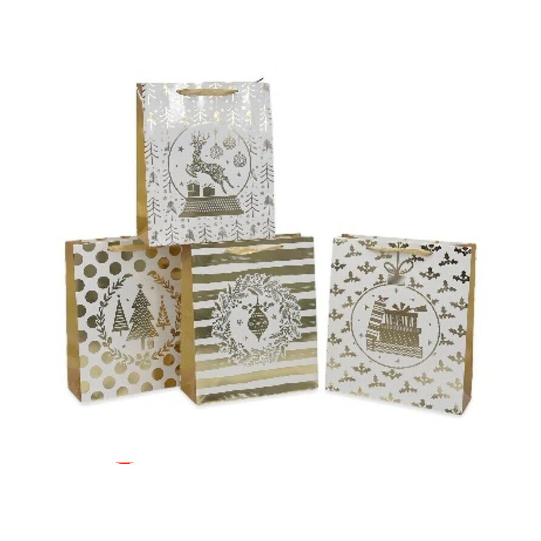 Christmas Gift Bag Gold Bliss XLarge 42x31x12cm Assorted - Image 2