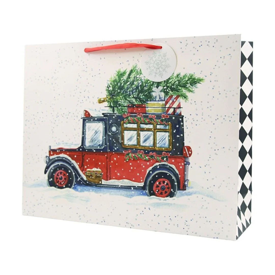 Nantucket Vintage Car Horizontal Gift Bag xlrg 51x15xh40cm - Image 2