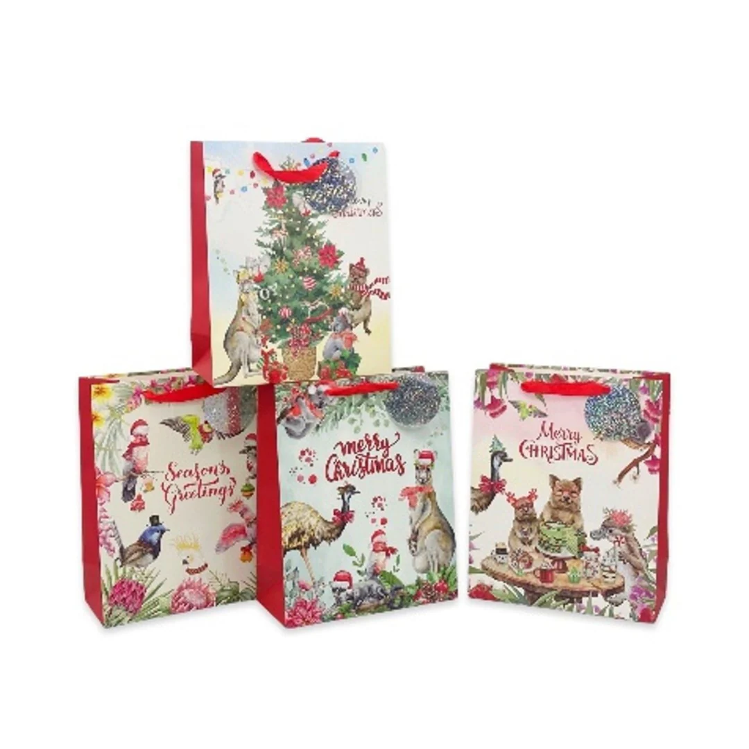 Christmas Gift Bag Outback Medium 23x17.7x10cm Assorted - Image 2