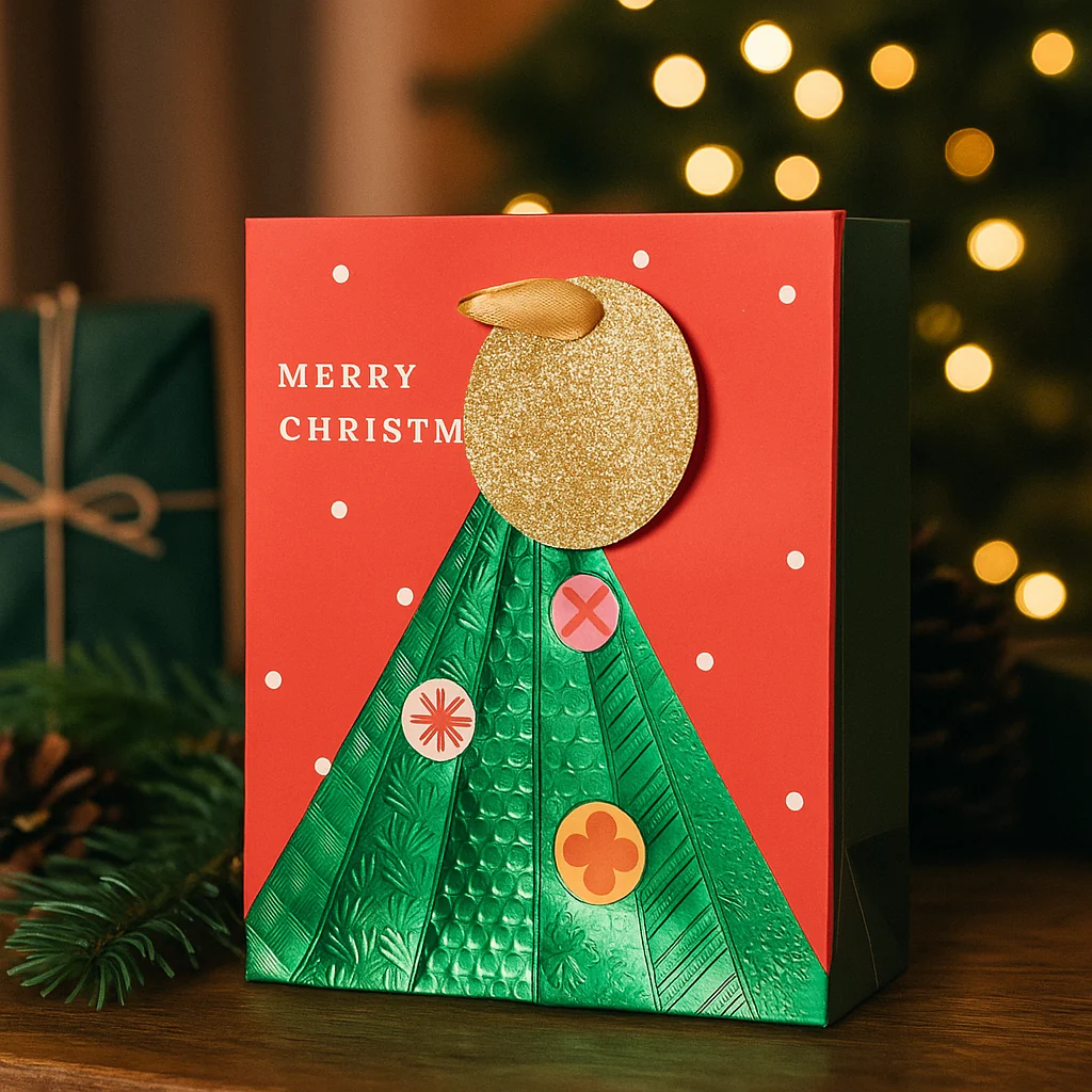 Christmas Gift Bag Tree XLarge 33x45.7x10.2cm