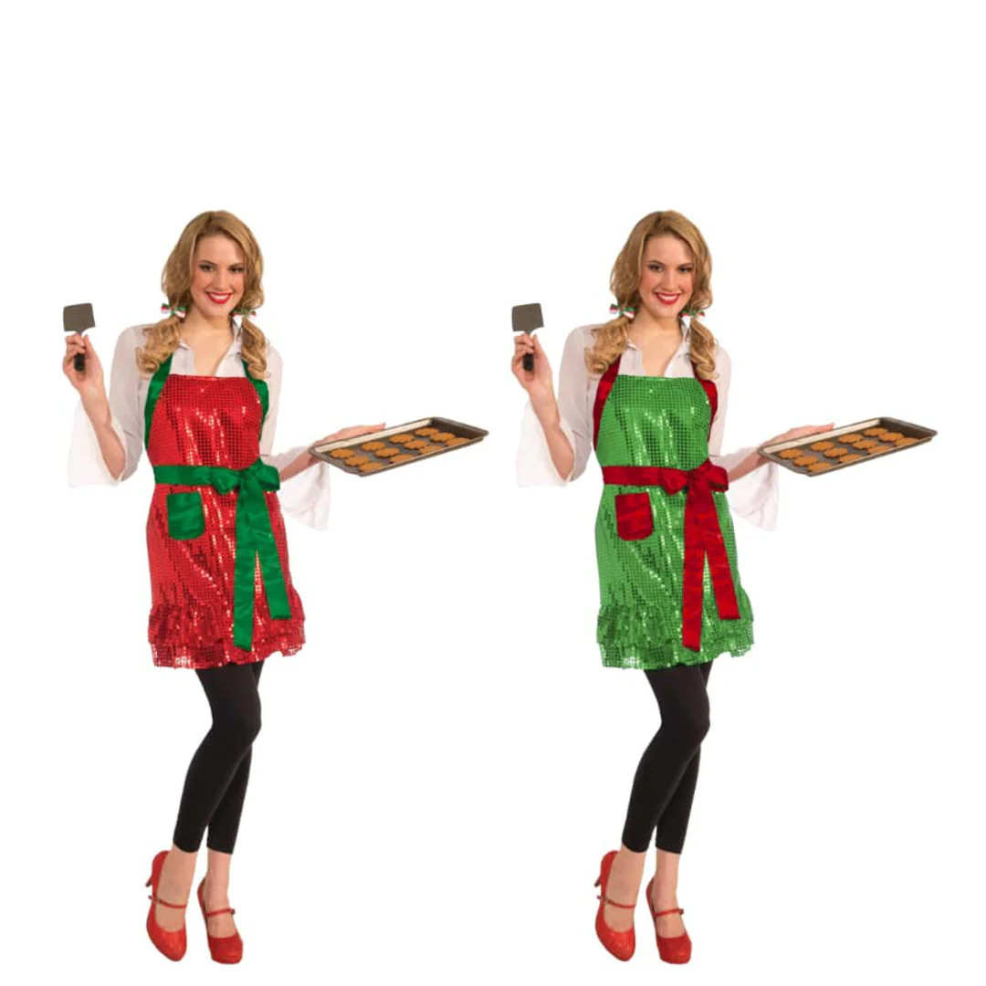 Glam Christmas Apron Asst