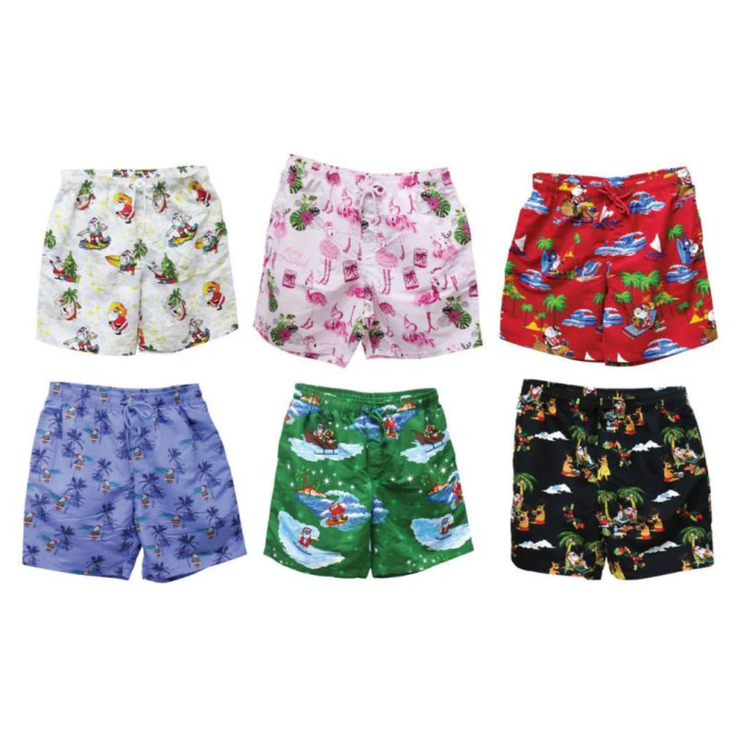Christmas Hawaiian Boardies Mens Assorted