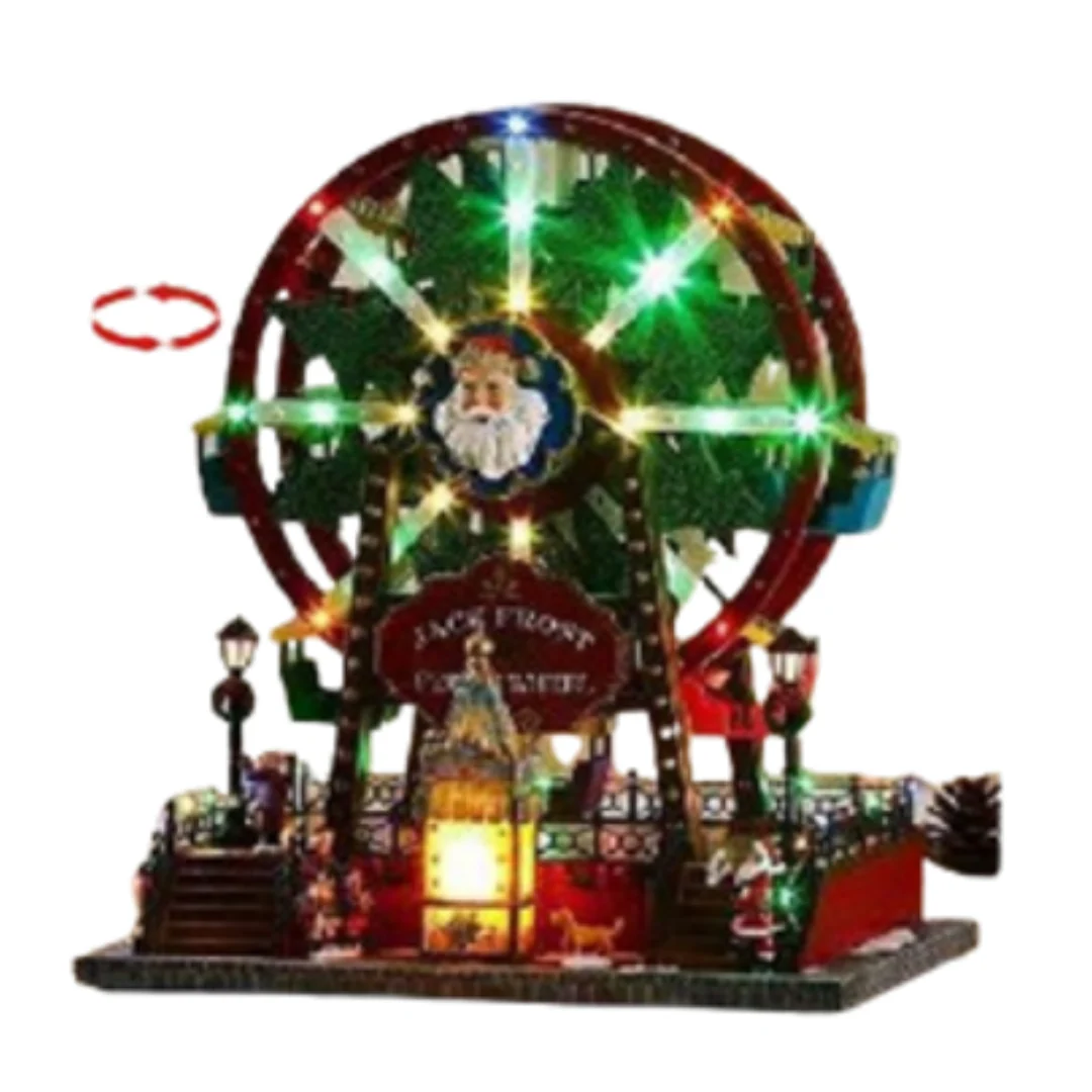 Christmas LED Big Ferris Wheel with Turning Function & Music 34cm