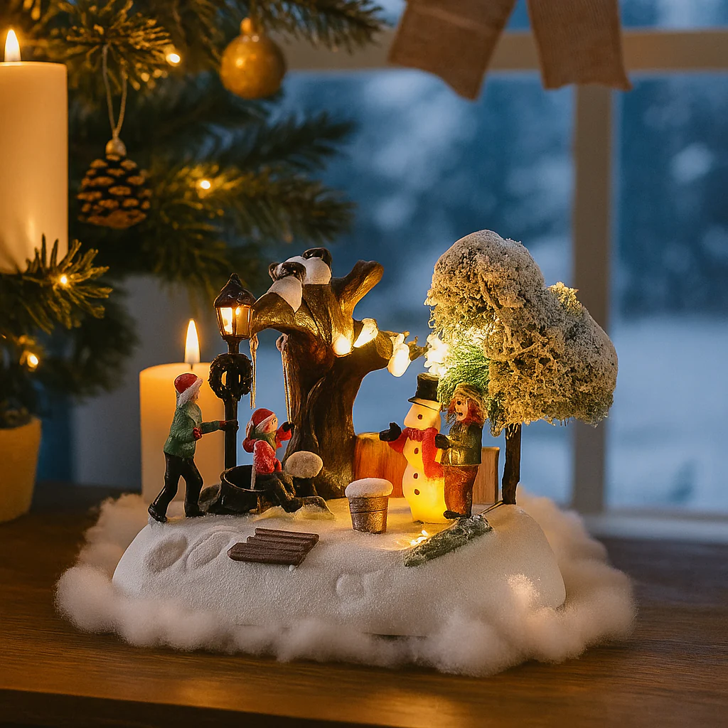 Christmas LED Scene 17.5x11x14cm