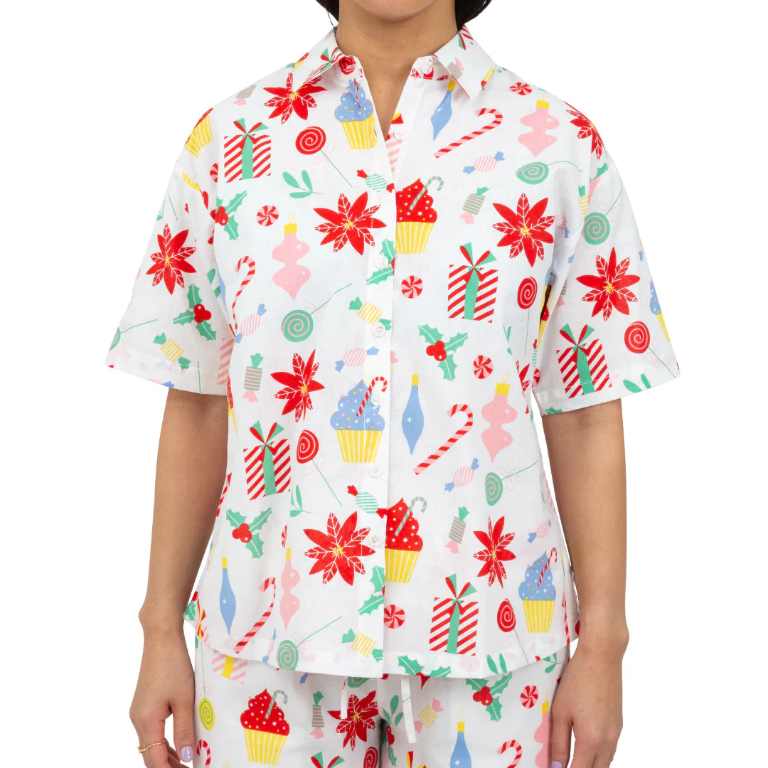 Christmas Lounge Shirt Womens Assorted - Image 5