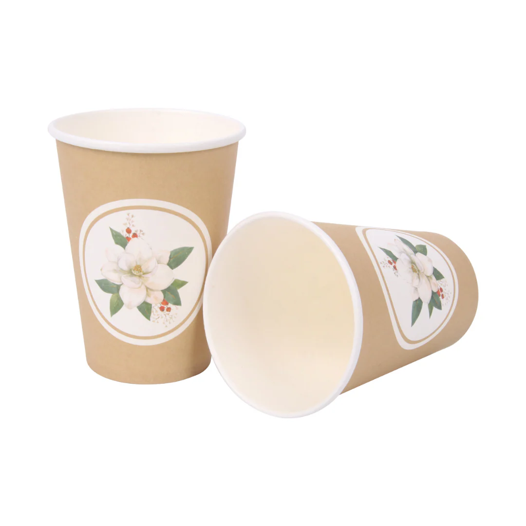 Christmas Magnolia Cups 12pk 266ml